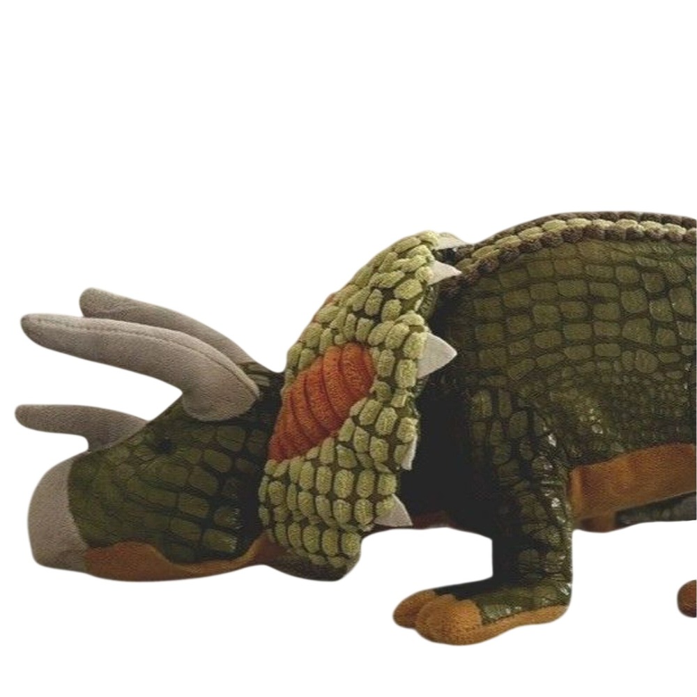 Large Adventure Dinosaur Plush Triceratops 28" EUC